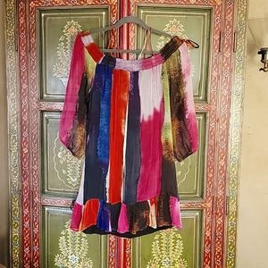 Floreat by Anthropologie!! Xs Multi-colored knee-length dress lined.